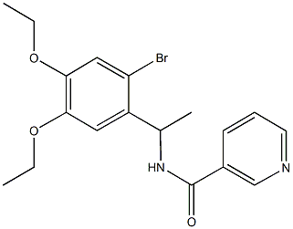 665010-06-0 N-[1-(2-bromo-4,5-diethoxyphenyl)ethyl]nicotinamide