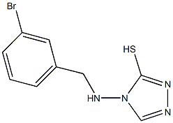 4-[(3-bromobenzyl)amino]-4H-1,2,4-triazol-3-yl hydrosulfide Structure
