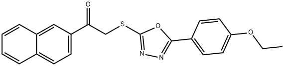 665021-67-0 2-{[5-(4-ethoxyphenyl)-1,3,4-oxadiazol-2-yl]sulfanyl}-1-(2-naphthyl)ethanone