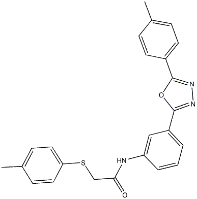 N-{3-[5-(4-methylphenyl)-1,3,4-oxadiazol-2-yl]phenyl}-2-[(4-methylphenyl)sulfanyl]acetamide|
