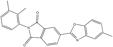 665026-01-7 2-(2,3-dimethylphenyl)-5-(5-methyl-1,3-benzoxazol-2-yl)-1H-isoindole-1,3(2H)-dione