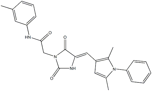 666211-12-7 2-{4-[(2,5-dimethyl-1-phenyl-1H-pyrrol-3-yl)methylene]-2,5-dioxo-1-imidazolidinyl}-N-(3-methylphenyl)acetamide