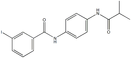 3-iodo-N-[4-(isobutyrylamino)phenyl]benzamide Struktur