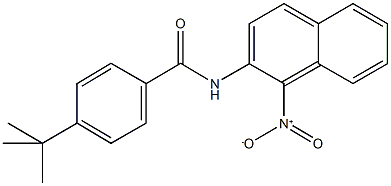 4-tert-butyl-N-{1-nitro-2-naphthyl}benzamide Structure