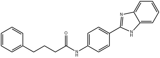 N-[4-(1H-benzimidazol-2-yl)phenyl]-4-phenylbutanamide Structure