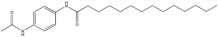 N-[4-(acetylamino)phenyl]tetradecanamide 化学構造式