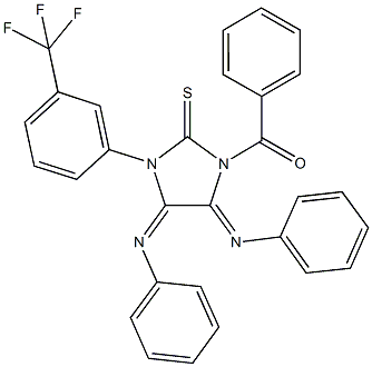 1-benzoyl-4,5-bis(phenylimino)-3-[3-(trifluoromethyl)phenyl]imidazolidine-2-thione|