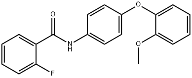 2-fluoro-N-[4-(2-methoxyphenoxy)phenyl]benzamide Structure