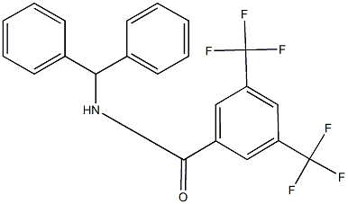 N-benzhydryl-3,5-bis(trifluoromethyl)benzamide Structure
