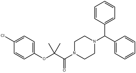 2-(4-benzhydryl-1-piperazinyl)-1,1-dimethyl-2-oxoethyl 4-chlorophenyl ether Structure