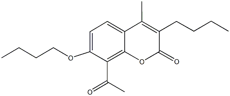 8-acetyl-7-butoxy-3-butyl-4-methyl-2H-chromen-2-one|