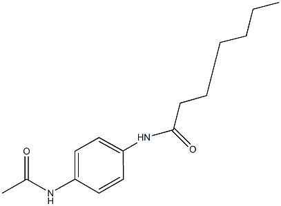 N-[4-(acetylamino)phenyl]octanamide Structure