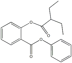 phenyl 2-[(2-ethylbutanoyl)oxy]benzoate Struktur