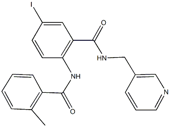 5-iodo-2-[(2-methylbenzoyl)amino]-N-(pyridin-3-ylmethyl)benzamide|