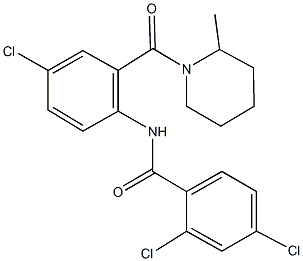 667890-04-2 2,4-dichloro-N-{4-chloro-2-[(2-methyl-1-piperidinyl)carbonyl]phenyl}benzamide