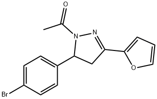 1-acetyl-5-(4-bromophenyl)-3-(2-furyl)-4,5-dihydro-1H-pyrazole|