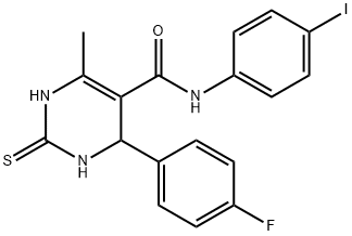 4-(4-fluorophenyl)-N-(4-iodophenyl)-6-methyl-2-thioxo-1,2,3,4-tetrahydro-5-pyrimidinecarboxamide|