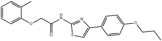 2-(2-methylphenoxy)-N-[4-(4-propoxyphenyl)-1,3-thiazol-2-yl]acetamide|