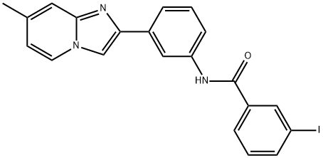 3-iodo-N-[3-(7-methylimidazo[1,2-a]pyridin-2-yl)phenyl]benzamide Structure
