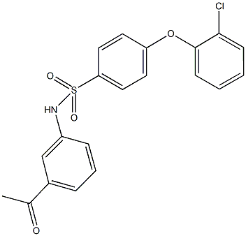 N-(3-acetylphenyl)-4-(2-chlorophenoxy)benzenesulfonamide Structure