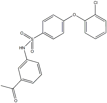 667913-45-3 N-(3-acetylphenyl)-4-(2-chlorophenoxy)benzenesulfonamide