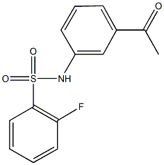 N-(3-acetylphenyl)-2-fluorobenzenesulfonamide Structure