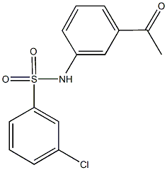 N-(3-acetylphenyl)-3-chlorobenzenesulfonamide Struktur