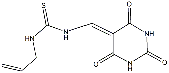 N-allyl-N'-[(2,4,6-trioxotetrahydro-5(2H)-pyrimidinylidene)methyl]thiourea Structure