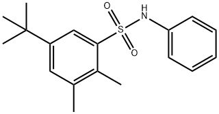 5-tert-butyl-2,3-dimethyl-N-phenylbenzenesulfonamide Structure