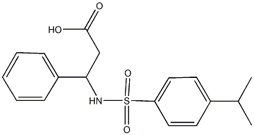 N-[(4-isopropylphenyl)sulfonyl]-3-phenyl-beta-alanine,670258-94-3,结构式