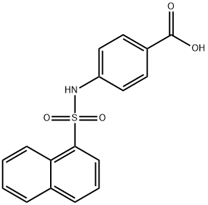 4-[(1-naphthylsulfonyl)amino]benzoic acid Structure