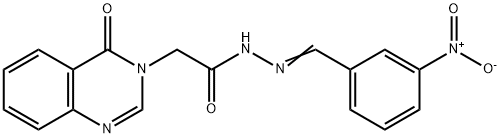 N'-{3-nitrobenzylidene}-2-(4-oxo-3(4H)-quinazolinyl)acetohydrazide|