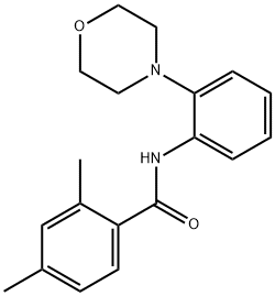 2,4-dimethyl-N-[2-(4-morpholinyl)phenyl]benzamide Struktur