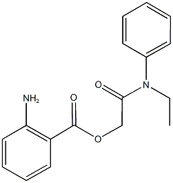 2-(ethylanilino)-2-oxoethyl 2-aminobenzoate Struktur