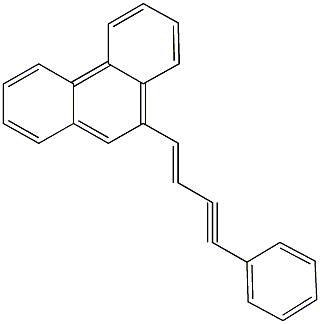 9-(4-phenyl-1-buten-3-ynyl)phenanthrene Structure