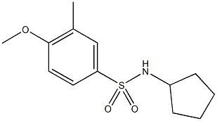 N-cyclopentyl-4-methoxy-3-methylbenzenesulfonamide Structure