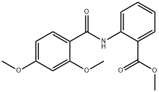 methyl 2-[(2,4-dimethoxybenzoyl)amino]benzoate Struktur
