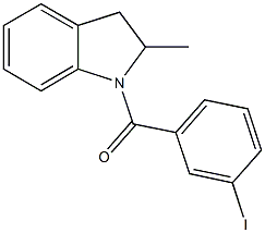 1-(3-iodobenzoyl)-2-methylindoline Struktur