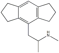 1-(1,2,3,5,6,7-hexahydro-s-indacen-4-yl)-N-methyl-2-propanamine,68293-58-3,结构式