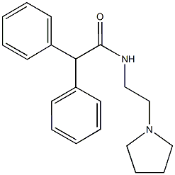 68654-64-8 2,2-diphenyl-N-[2-(1-pyrrolidinyl)ethyl]acetamide
