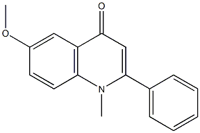 6-methoxy-1-methyl-2-phenyl-4(1H)-quinolinone Struktur