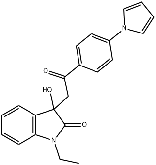 688333-69-9 1-ethyl-3-hydroxy-3-{2-oxo-2-[4-(1H-pyrrol-1-yl)phenyl]ethyl}-1,3-dihydro-2H-indol-2-one