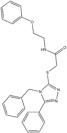 690649-97-9 2-[(4-benzyl-5-phenyl-4H-1,2,4-triazol-3-yl)sulfanyl]-N-(2-phenoxyethyl)acetamide