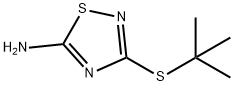 3-(tert-butylsulfanyl)-1,2,4-thiadiazol-5-amine,6913-18-4,结构式