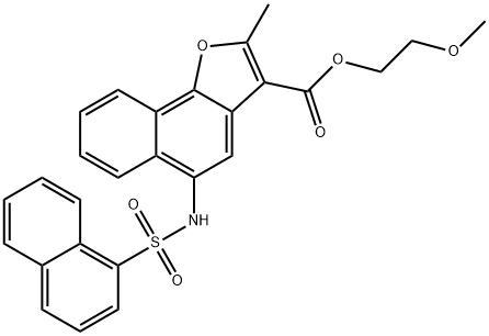 691370-18-0 2-methoxyethyl 2-methyl-5-[(1-naphthylsulfonyl)amino]naphtho[1,2-b]furan-3-carboxylate