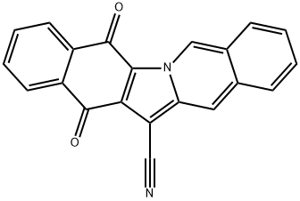 5,14-dioxo-5,14-dihydrobenzo[5,6]indolo[1,2-b]isoquinoline-13-carbonitrile Structure