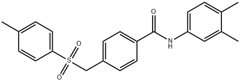 692288-94-1 N-(3,4-dimethylphenyl)-4-{[(4-methylphenyl)sulfonyl]methyl}benzamide