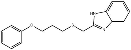 3-[(1H-benzimidazol-2-ylmethyl)sulfanyl]propyl phenyl ether 化学構造式
