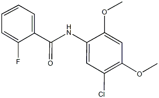 N-(5-chloro-2,4-dimethoxyphenyl)-2-fluorobenzamide 结构式