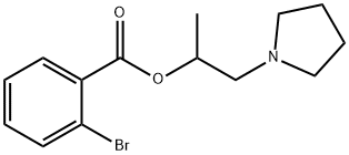 1-methyl-2-(1-pyrrolidinyl)ethyl 2-bromobenzoate,693224-36-1,结构式